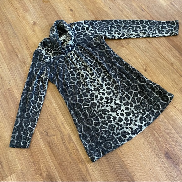 Mob Wife OG Punk Animal Print Cowl Neck Tunic Sweater Size Small - Picture 7 of 12